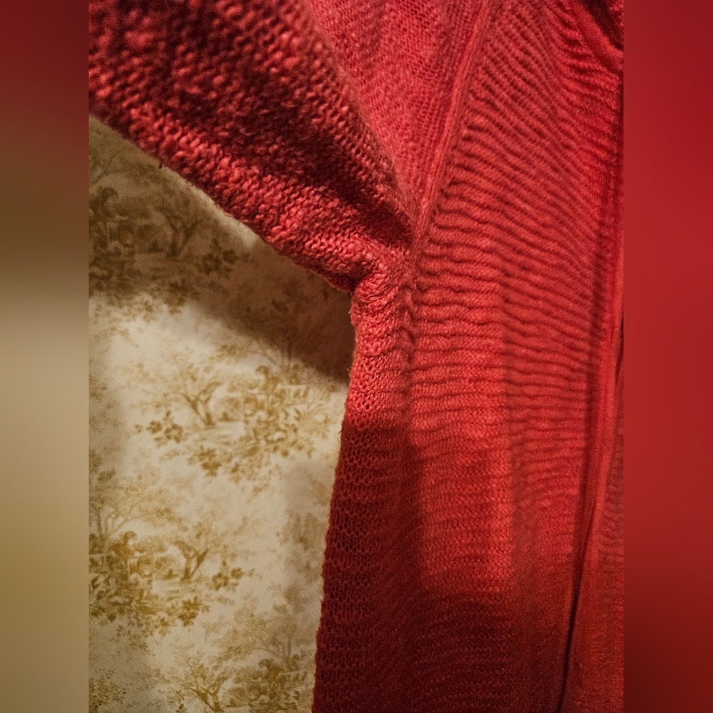 Ellen Tracy Knit Hooded  Sweater W/ Zipper - Picture 4 of 9
